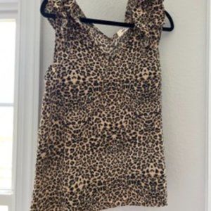 Cheetah print tank top